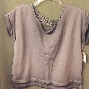 Sweatshirt material top